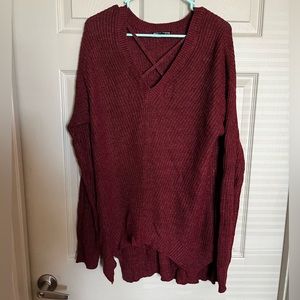 Moral Fiber Burgundy 2XL Sweater